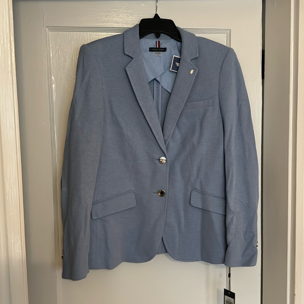 Tommy Hilfiger women’s suit jacket, blue, size 12; NWT
